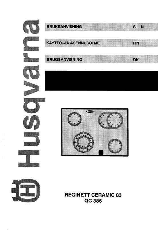 Mode d'emploi HUSQVARNA QC386