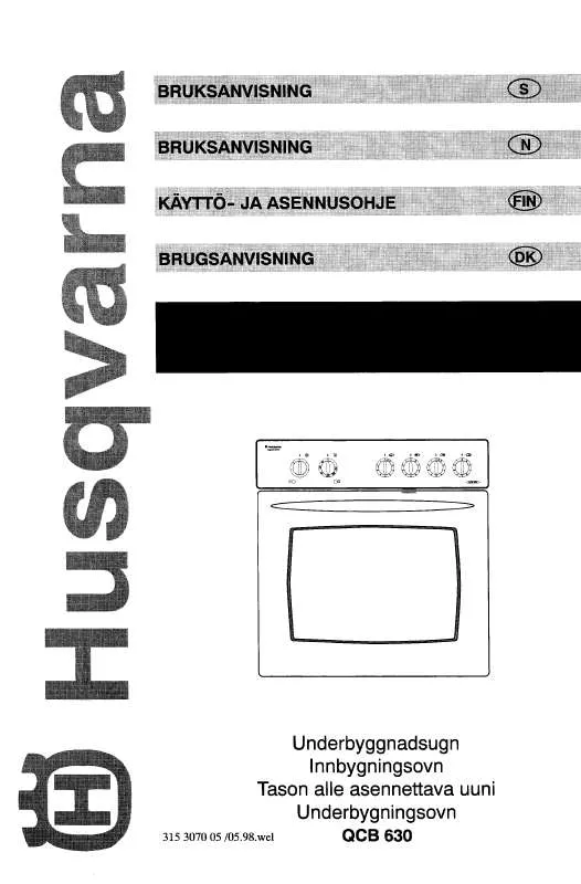 Mode d'emploi HUSQVARNA QCB630W