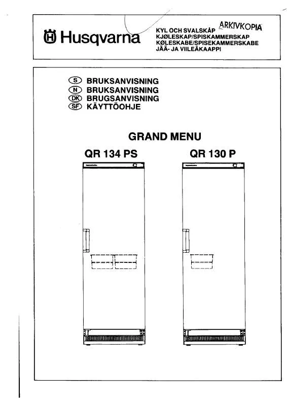 Mode d'emploi HUSQVARNA QR134PS