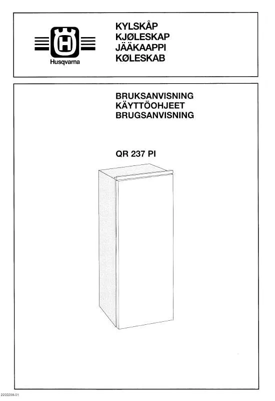 Mode d'emploi HUSQVARNA QR237PI