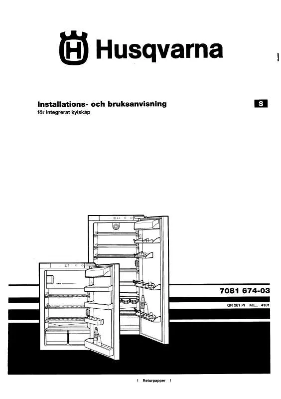 Mode d'emploi HUSQVARNA QR281PI