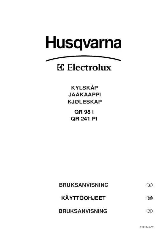 Mode d'emploi HUSQVARNA QR98I