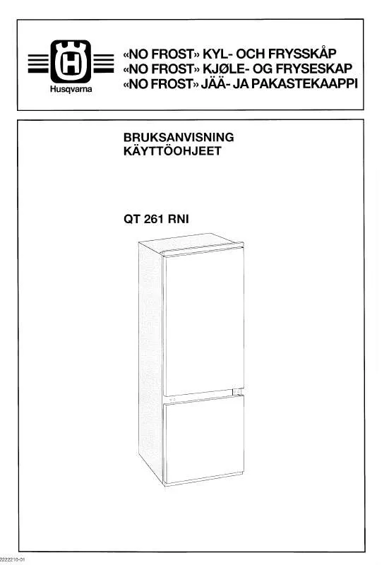 Mode d'emploi HUSQVARNA QT261RNI