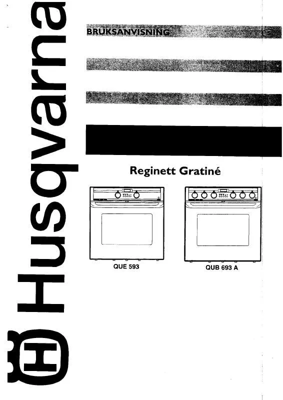 Mode d'emploi HUSQVARNA QUB693A-G