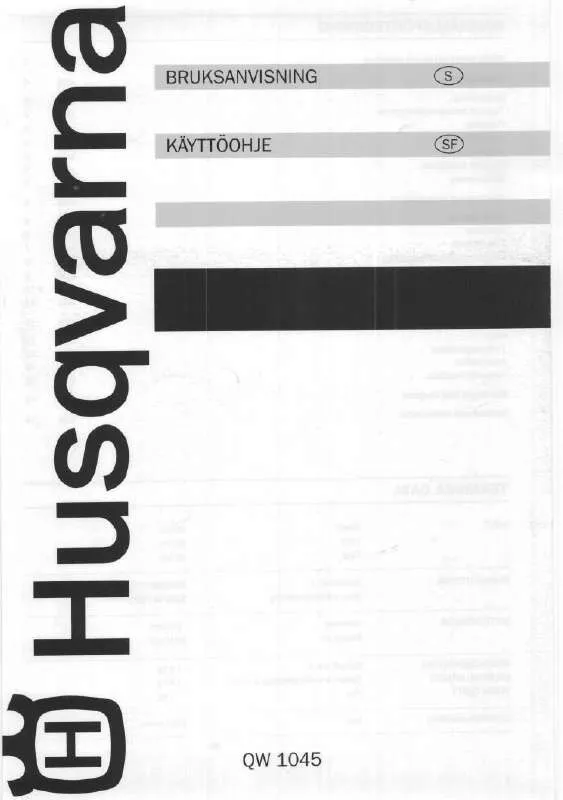 Mode d'emploi HUSQVARNA QW1045H