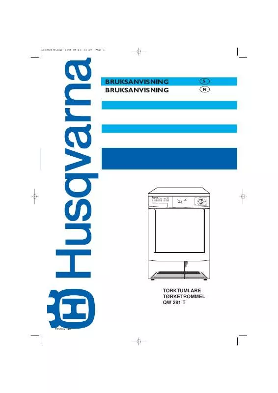 Mode d'emploi HUSQVARNA QW281T