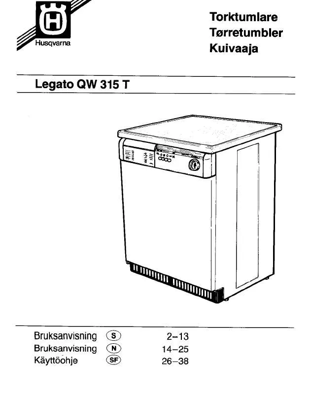 Mode d'emploi HUSQVARNA QW315T