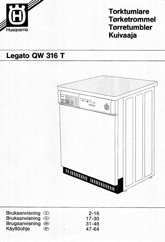 Mode d'emploi HUSQVARNA QW316T