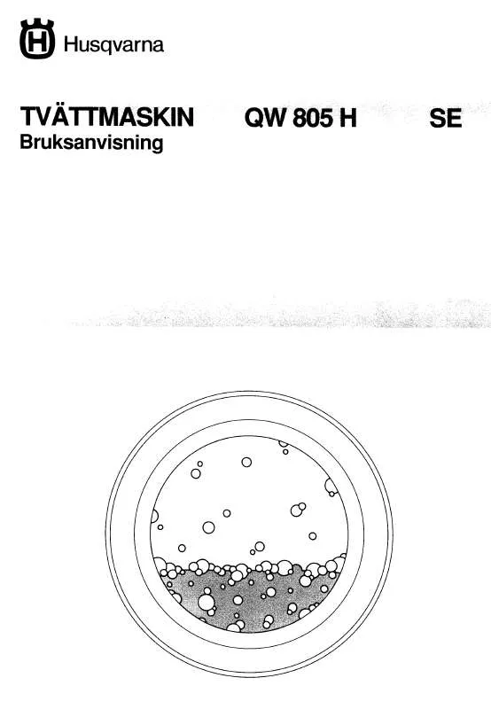 Mode d'emploi HUSQVARNA QW805H