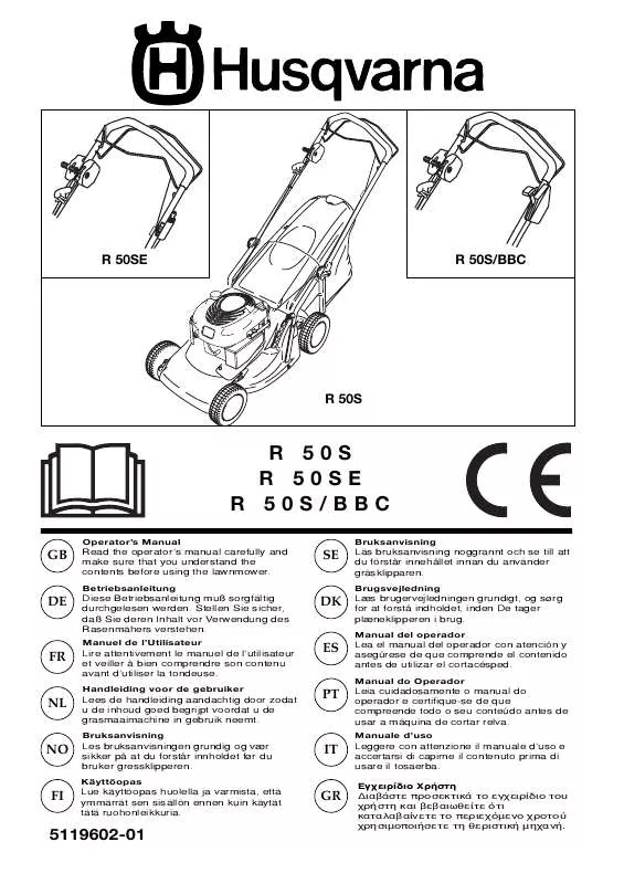 Mode d'emploi HUSQVARNA R50S