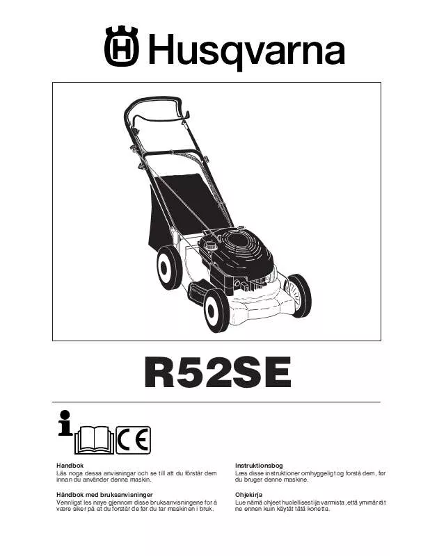 Mode d'emploi HUSQVARNA R52SE