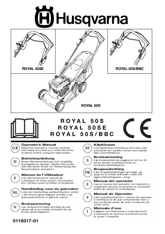 Mode d'emploi HUSQVARNA ROYAL 50 S BBC