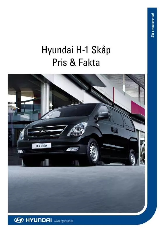 Mode d'emploi HYUNDAI H-1 TRAVEL