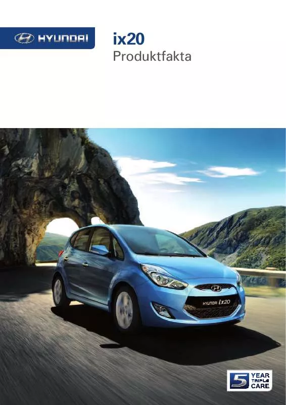 Mode d'emploi HYUNDAI IX20