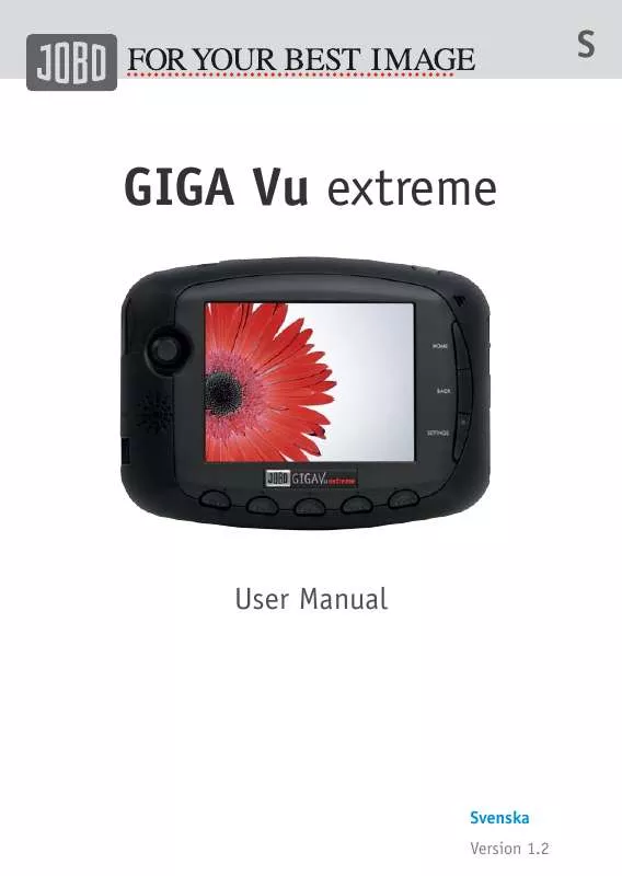 Mode d'emploi JOBO GIGA VU EXTREME