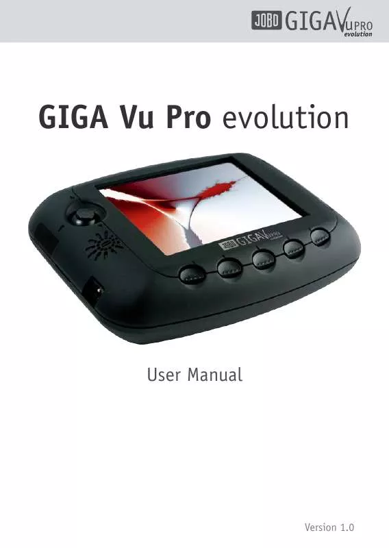 Mode d'emploi JOBO GIGA VU PRO EVOLUTION