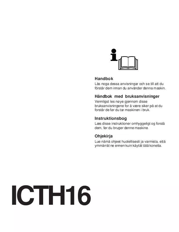 Mode d'emploi JONSERED ICTH 16