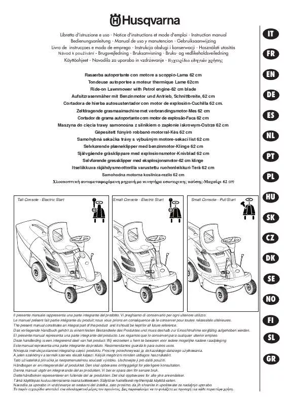 Mode d'emploi JONSERED LR 2107 C