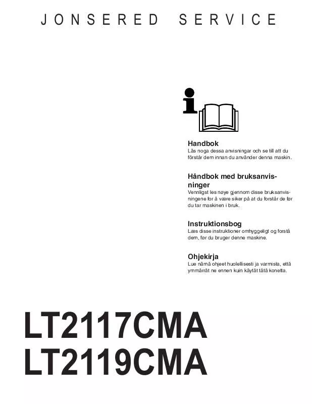 Mode d'emploi JONSERED LT 2119 CMA