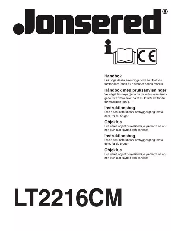 Mode d'emploi JONSERED LT 2216 CM