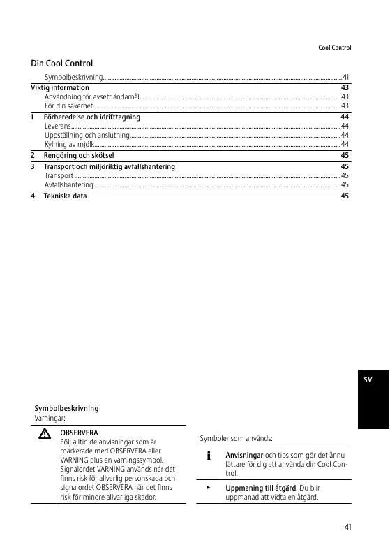 Mode d'emploi JURA COOL CONTROL