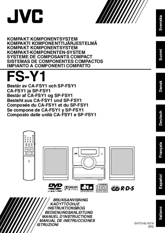 Mode d'emploi JVC FSY1EN