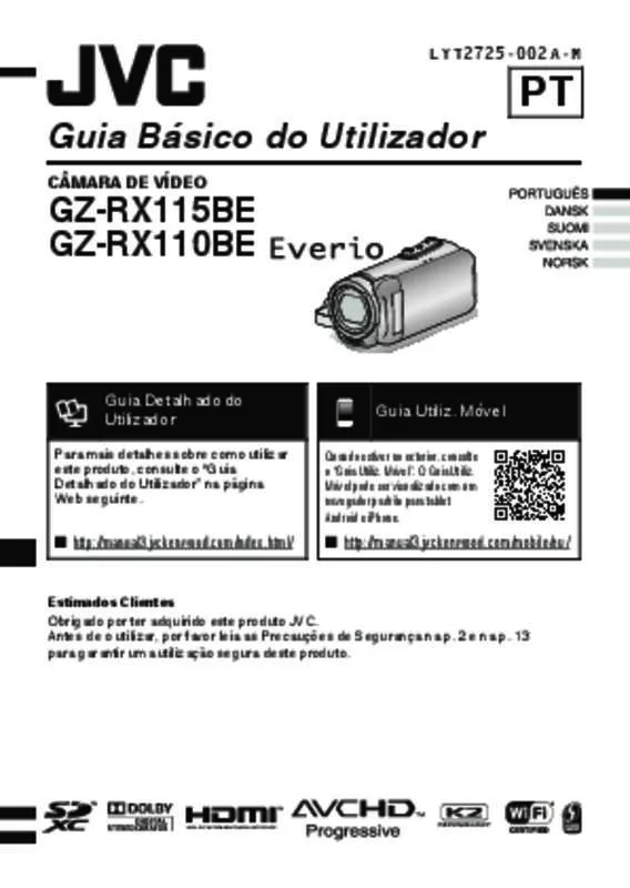 Mode d'emploi JVC GZ-RX115