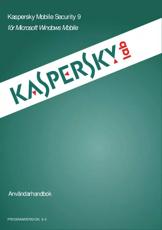 Mode d'emploi KASPERSKY MOBILE SECURITY 9