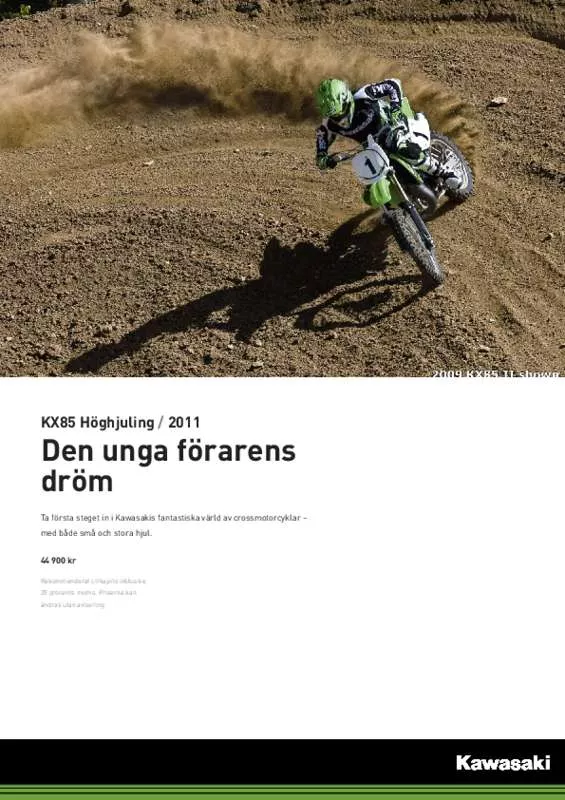 Mode d'emploi KAWASAKI KX 85