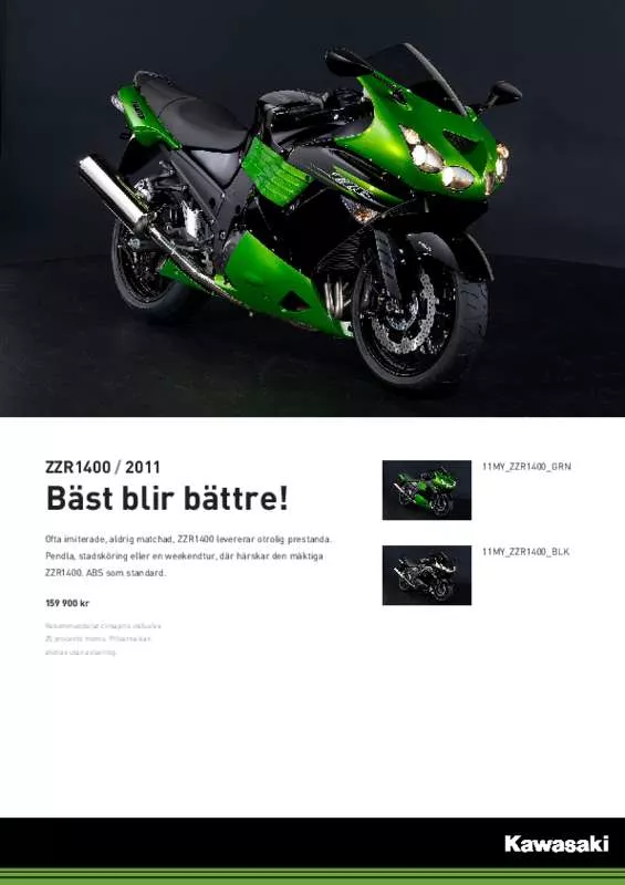 Mode d'emploi KAWASAKI ZZR 1400