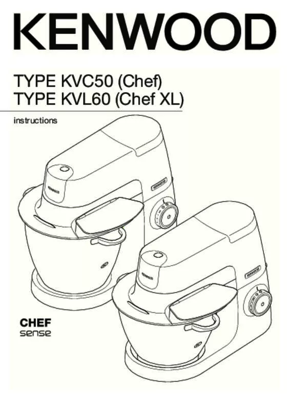 Mode d'emploi KENWOOD CHEF XL SENSE KVL6000T