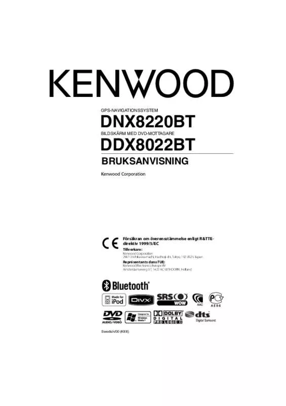 Mode d'emploi KENWOOD DDX8022BT