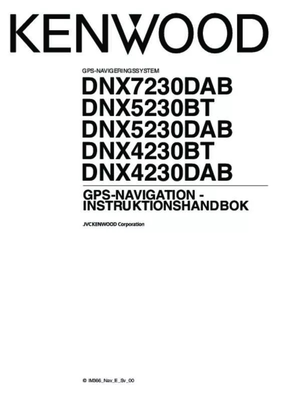 Mode d'emploi KENWOOD DNX4230DAB