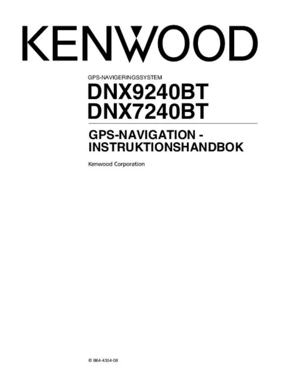 Mode d'emploi KENWOOD DNX7240BT