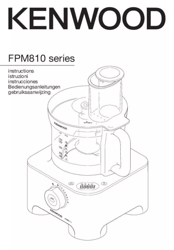 Mode d'emploi KENWOOD FPM810 MULTI PRO SENSE