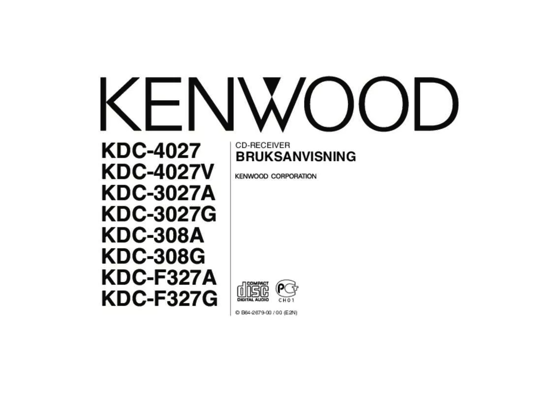 Mode d'emploi KENWOOD KDC-3027G