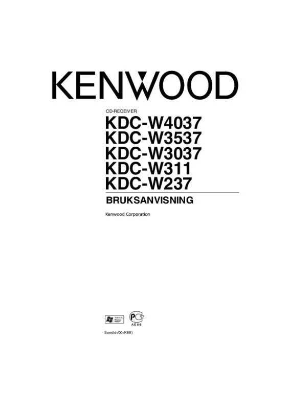 Mode d'emploi KENWOOD KDC-W237