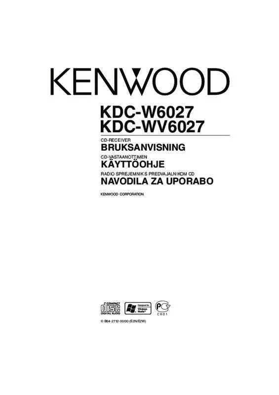 Mode d'emploi KENWOOD KDC-W6027