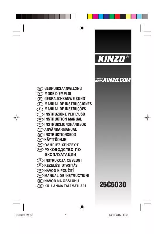 Mode d'emploi KINZO 25C5030