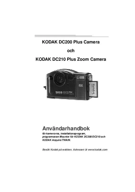 Mode d'emploi KODAK DC210 PLUS