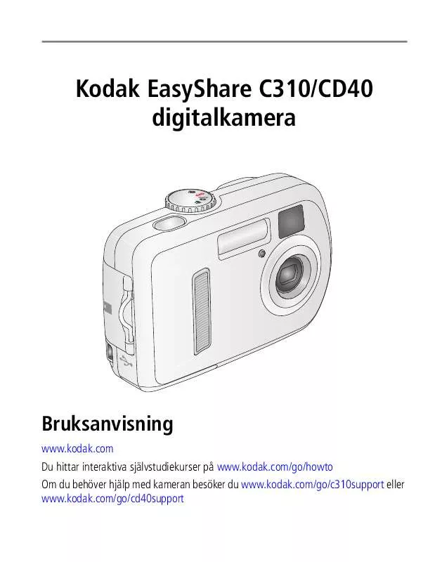 Mode d'emploi KODAK EASYSHARE C310