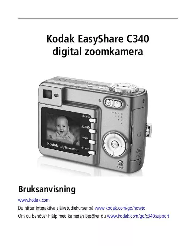 Mode d'emploi KODAK EASYSHARE C340