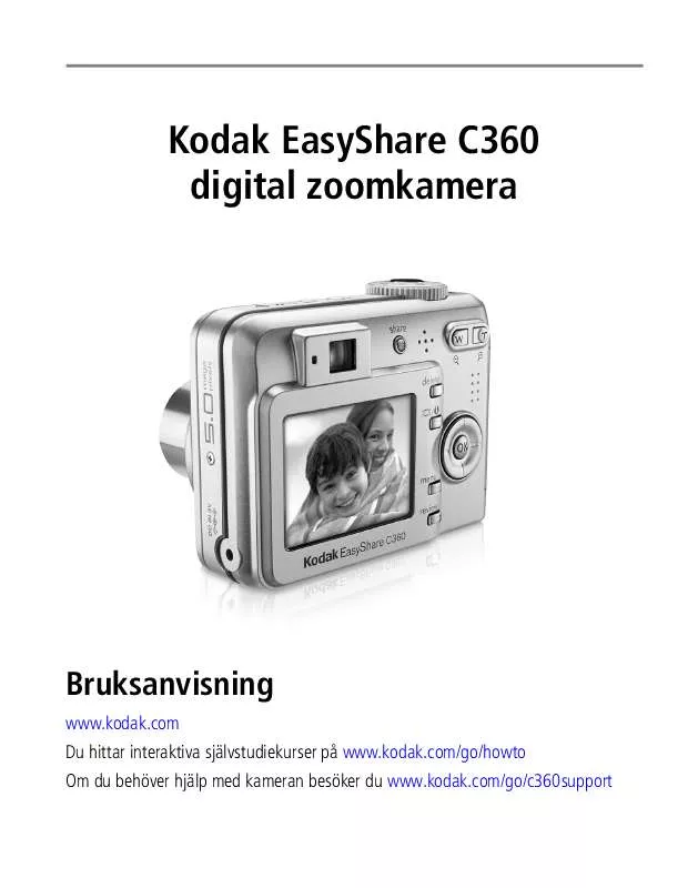 Mode d'emploi KODAK EASYSHARE C360