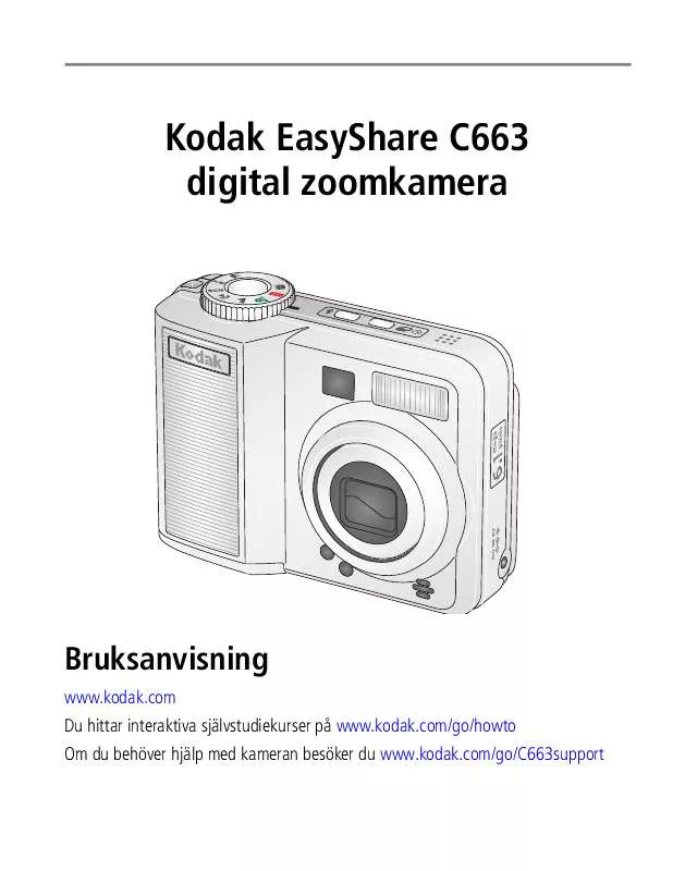 Mode d'emploi KODAK EASYSHARE C663