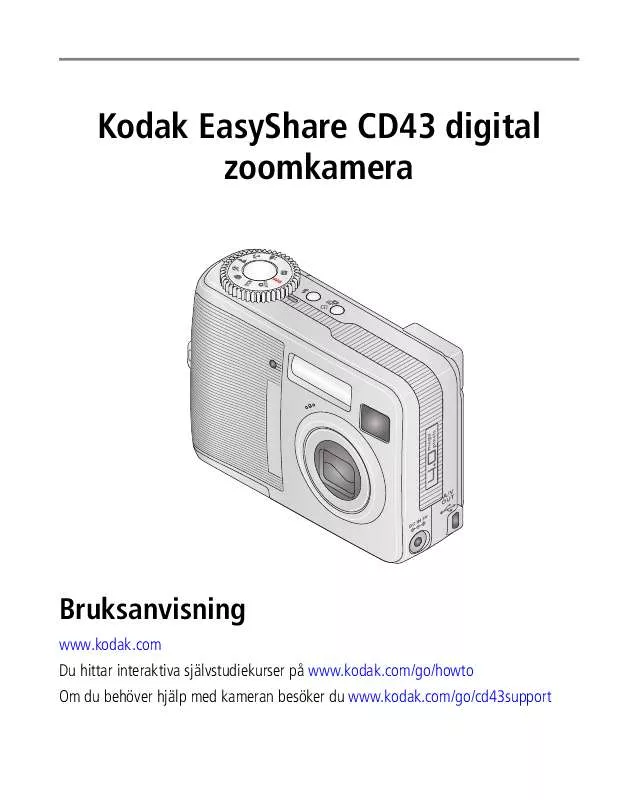 Mode d'emploi KODAK EASYSHARE CD43