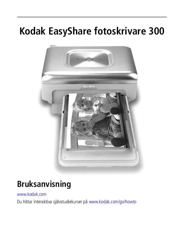 Mode d'emploi KODAK EASYSHARE PHOTO PRINTER 300