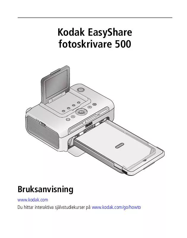 Mode d'emploi KODAK EASYSHARE PHOTO PRINTER 500