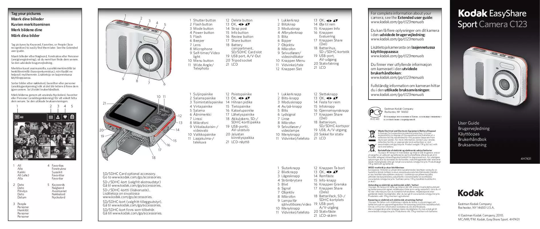 Mode d'emploi KODAK EASYSHARE CX4200