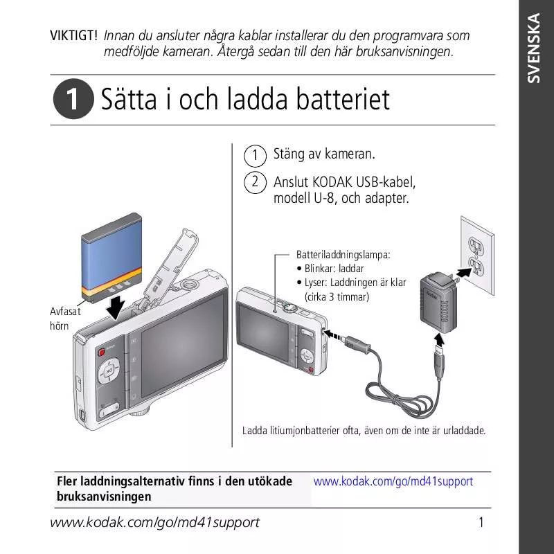 Mode d'emploi KODAK MD41