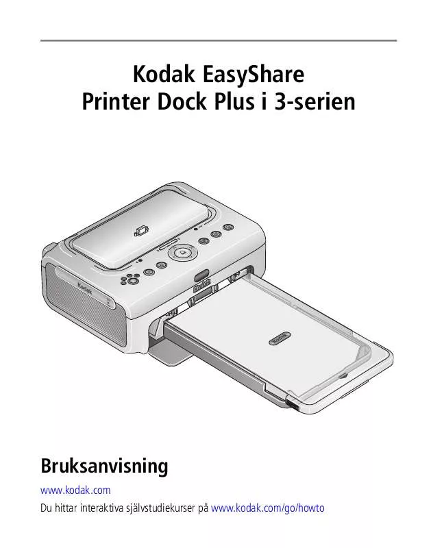 Mode d'emploi KODAK PRINTER DOCK PLUS 3